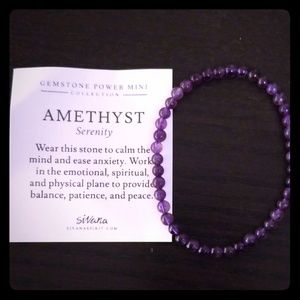 Genuine amathyst bracelet